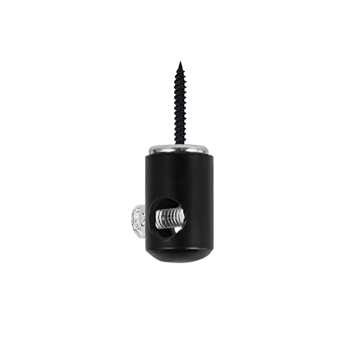 Black metal pendant light hook with 3/8-inch screw thread and strong side power button