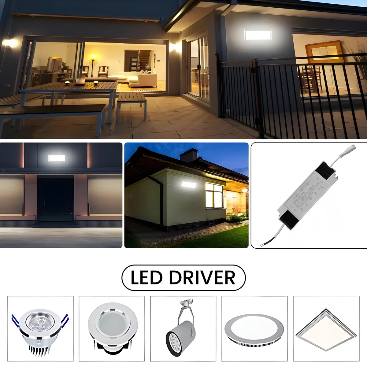 Compact 40W CE RoHS certified LED adapter with 300mA constant current output