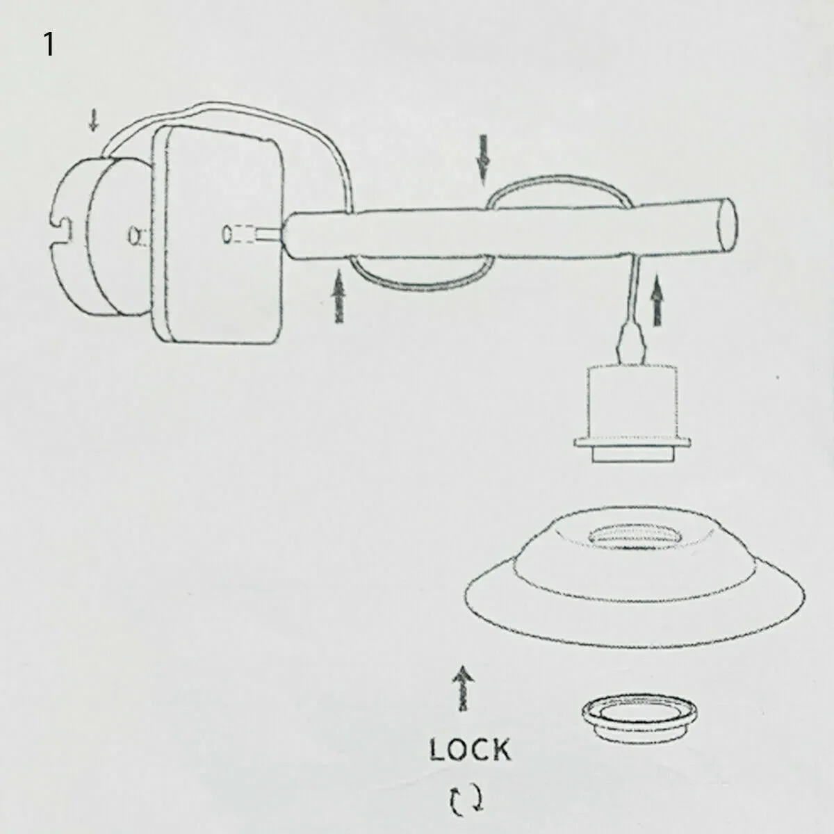 Two white surface mounted wall lights with metal bodies and clear PVC shades, nestled in a modern interior setting.