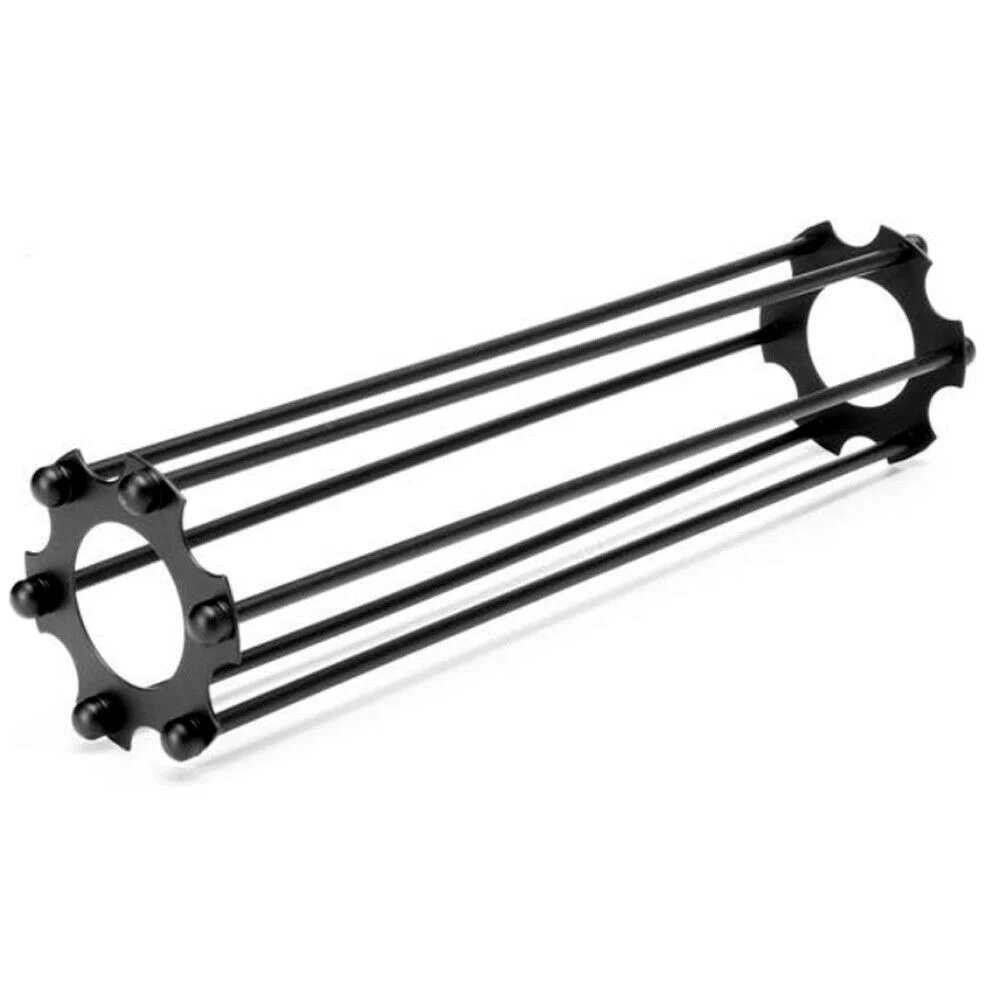 Black iron cage pendant light shade, tube shape, industrial style light shade