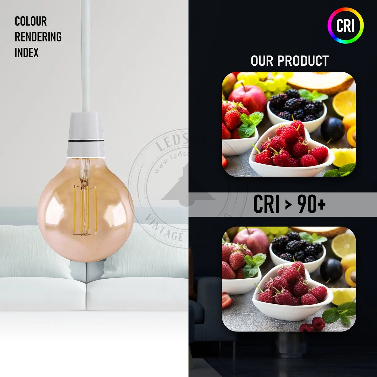 Amber classic globe LED bulb in B22 base, warm amber tint, energy saving 4W LED replacement.