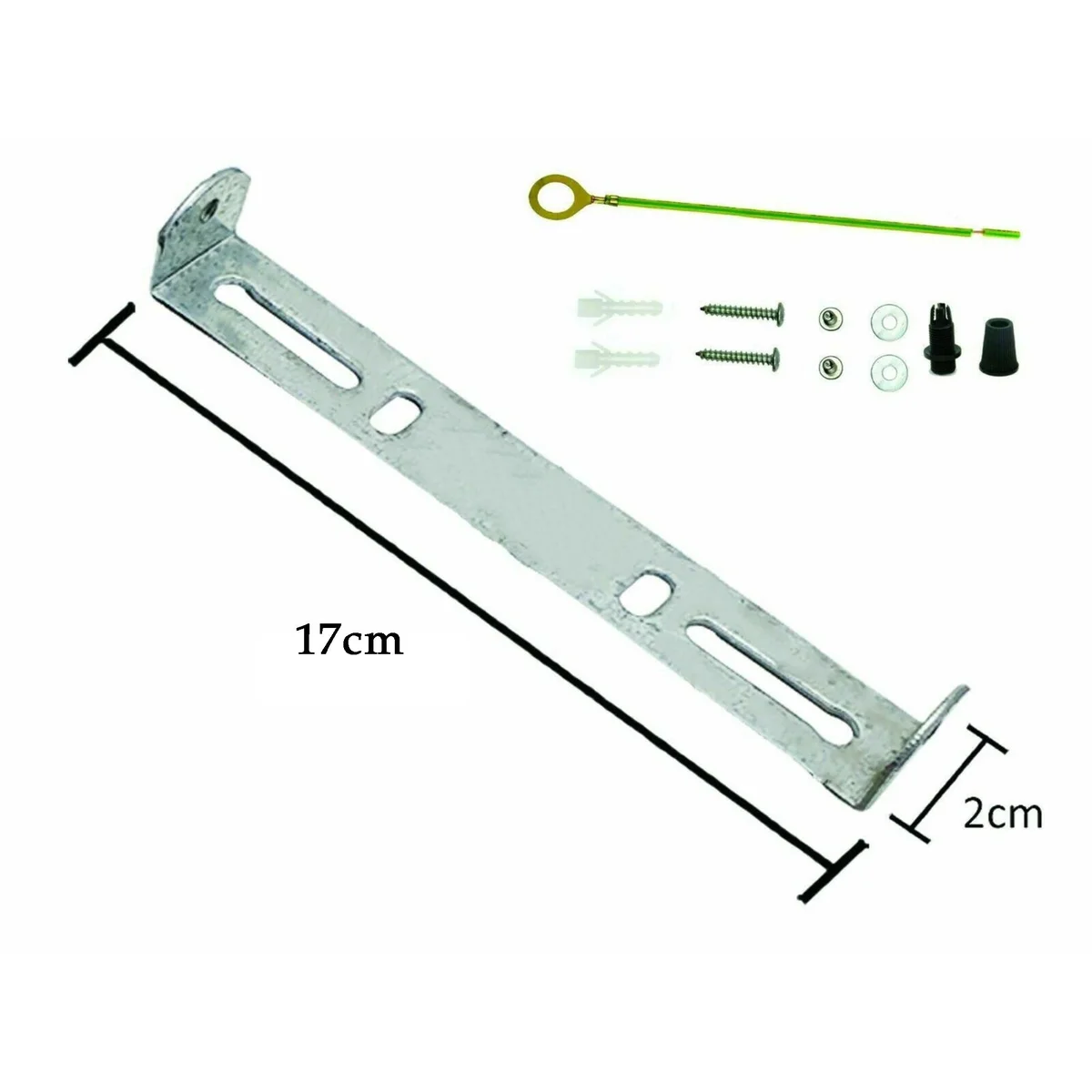 170mm metal and plated ceiling plate bracket with rivets for hanging chandeliers.