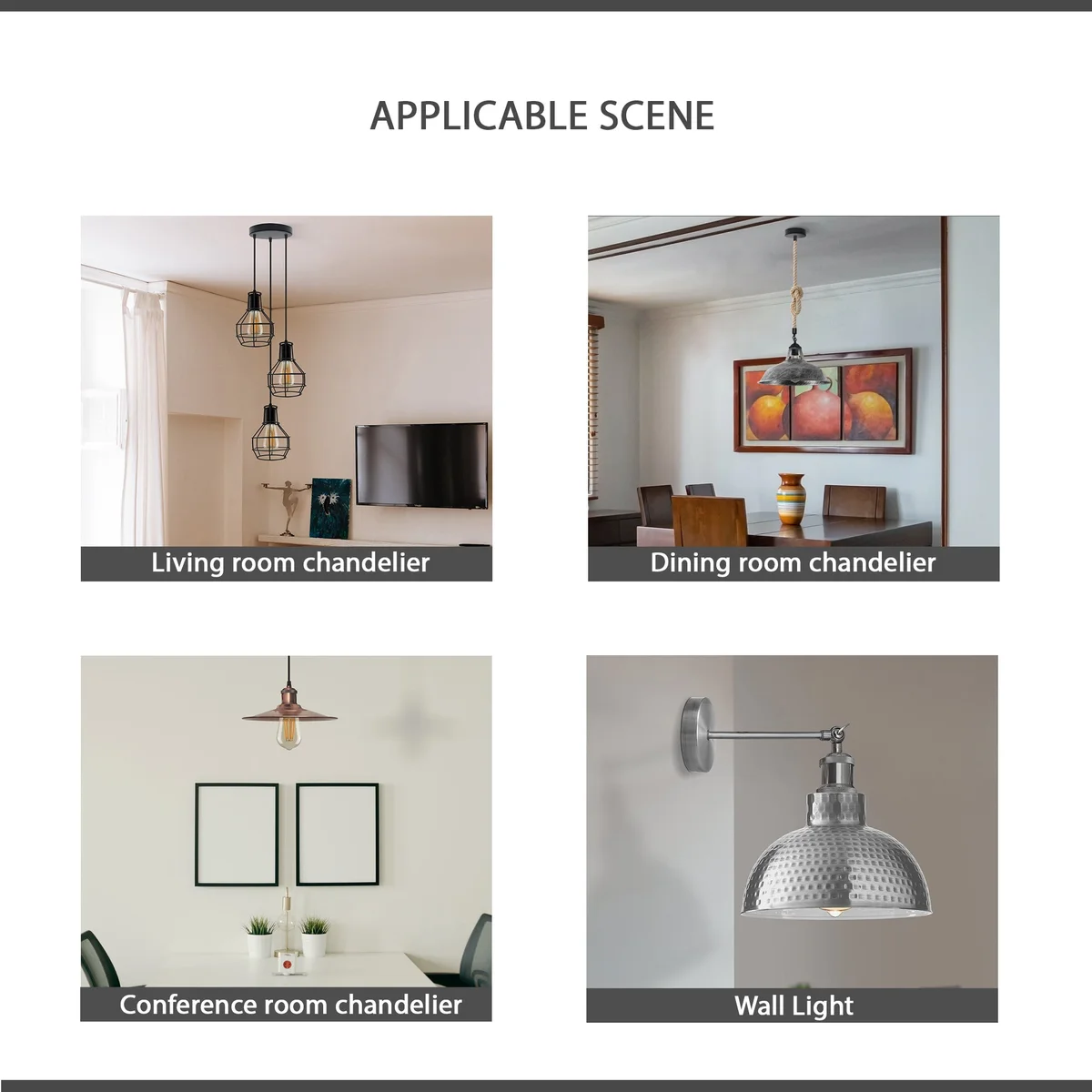 140mm metal chandelier hanging bracket with rose strap and riveted construction, featuring an earth tag for installation.