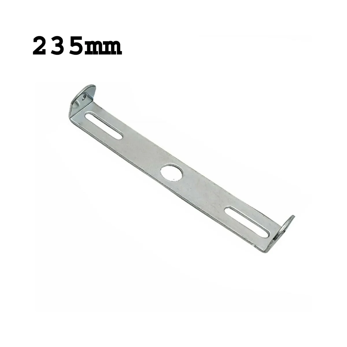 235mm metal ceiling plate bracket with riveted construction, suitable for hanging chandeliers and light fittings.