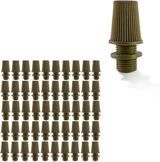 Compact M10 male thread cord grip in plastic, 10mm diameter, 28.5mm tall, for securing pendant cables in industrial lighting.