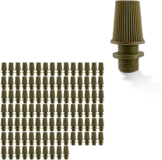 Compact M10 male thread cord grip: 10mm male thread, 28.5mm plastic body, heat‑resistant, for secure pendant cable locking