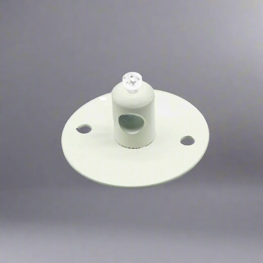 Black iron ceiling pendant light parts – a small hook plate holder for spider chandeliers, 45 mm diameter, 18 mm tall, ready DIY.