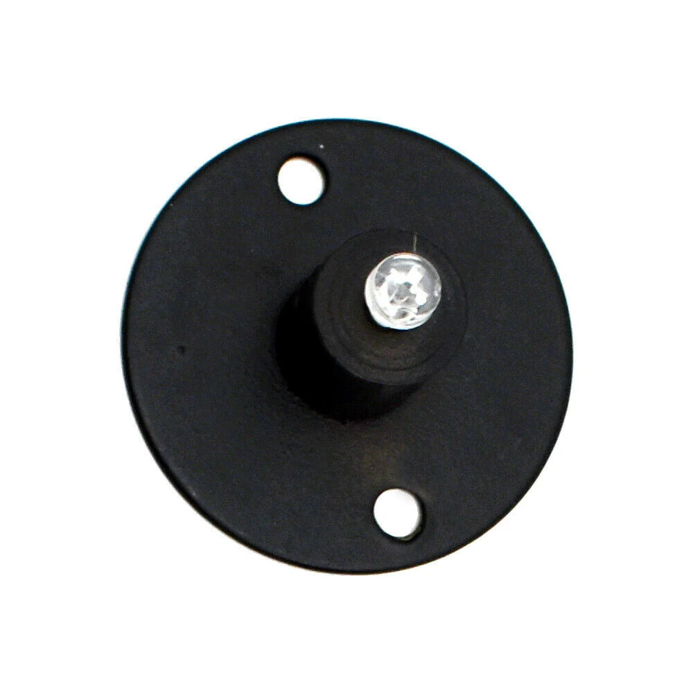 Black iron hook plate holder and 45mm wheel, 18mm tall, for spider light accessories, with 8mm inner hole, 36mm wheel height.