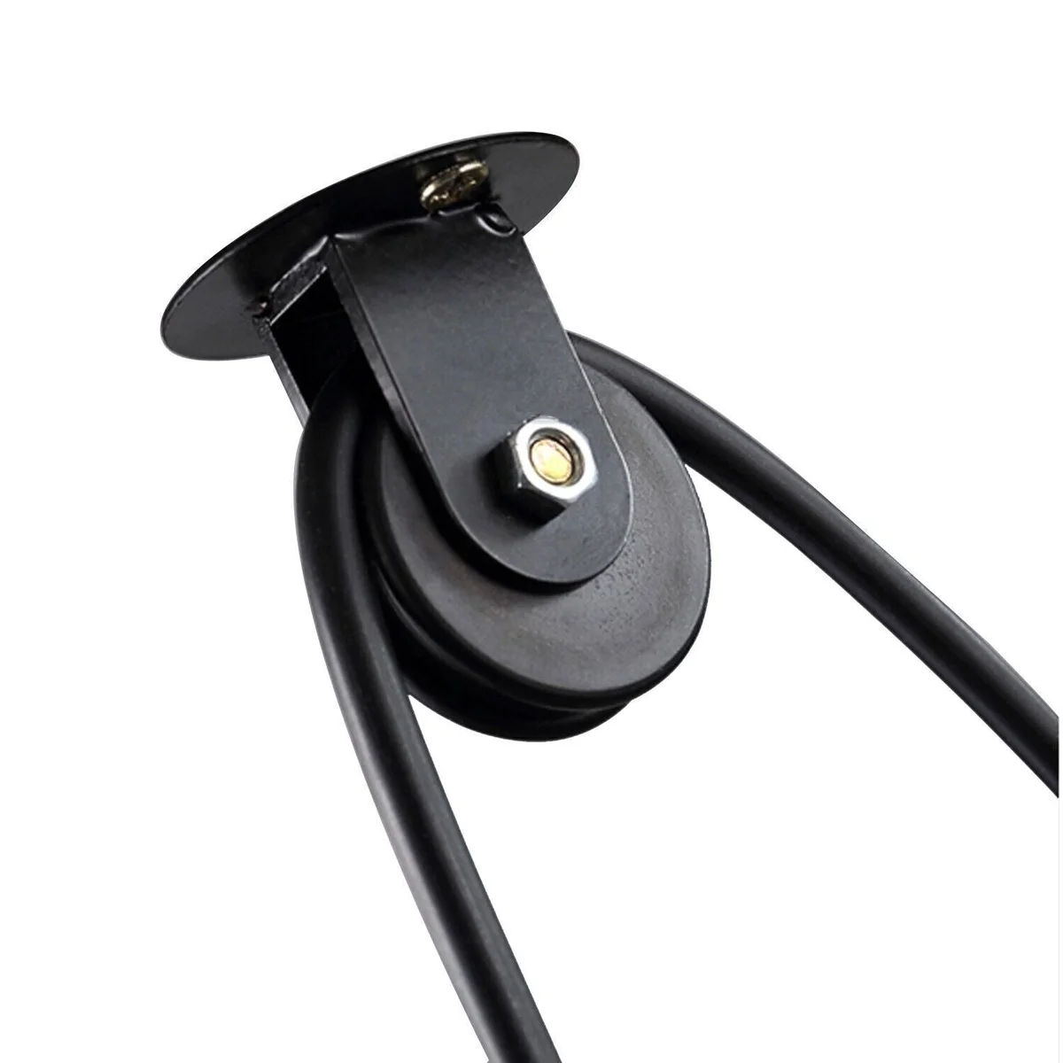 Black metal ceiling light with spider‑style hanging lamp, 200cm cable, E27 holder, space‑saving industrial design.