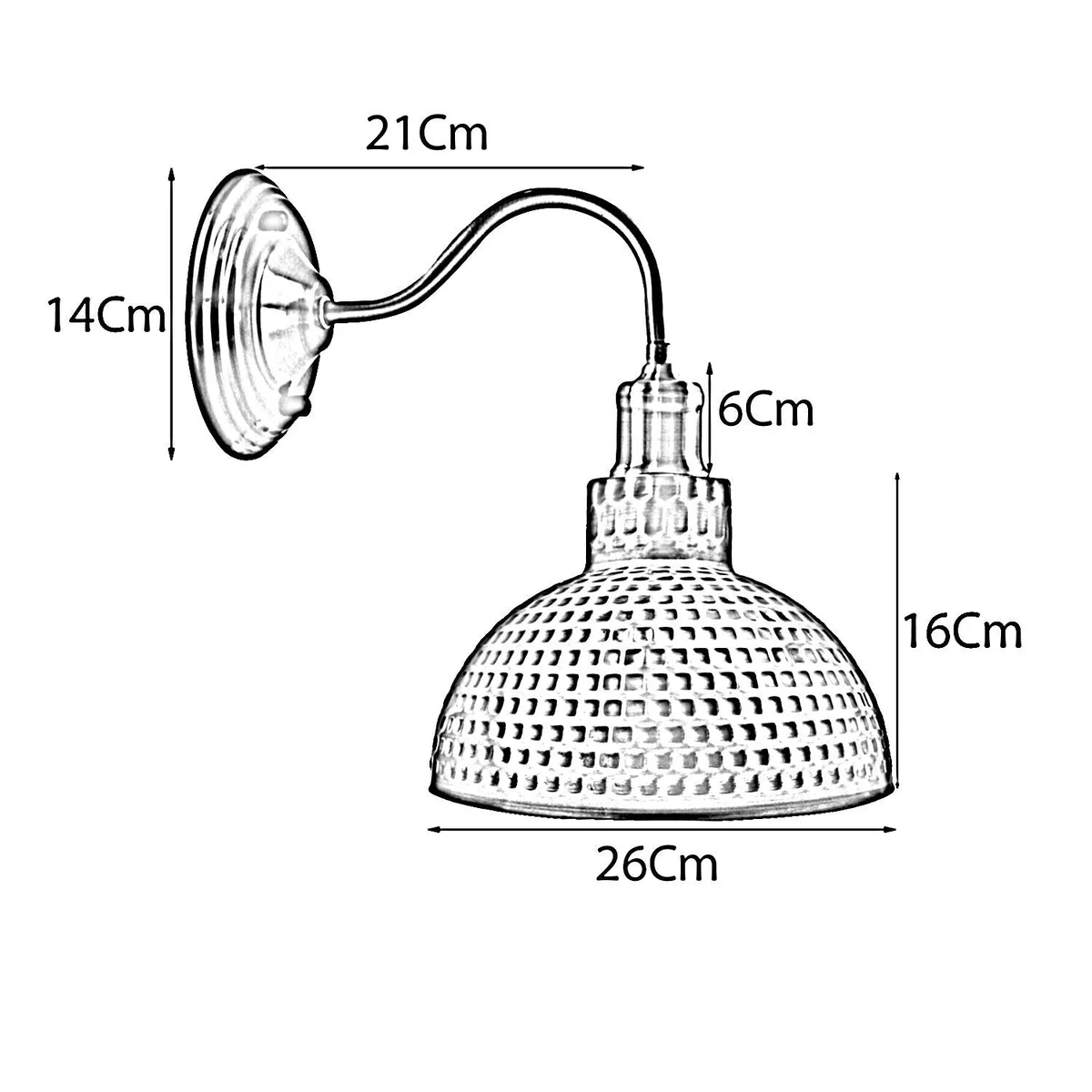 Swan neck wall lamp with copper finish, dome shade, vintage industrial style on a living room wall.