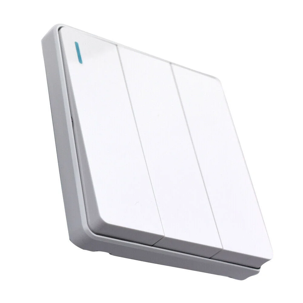 1 gang light switch in brushed gold, screwless wall mount, single button, form-driven, British-standard compliance