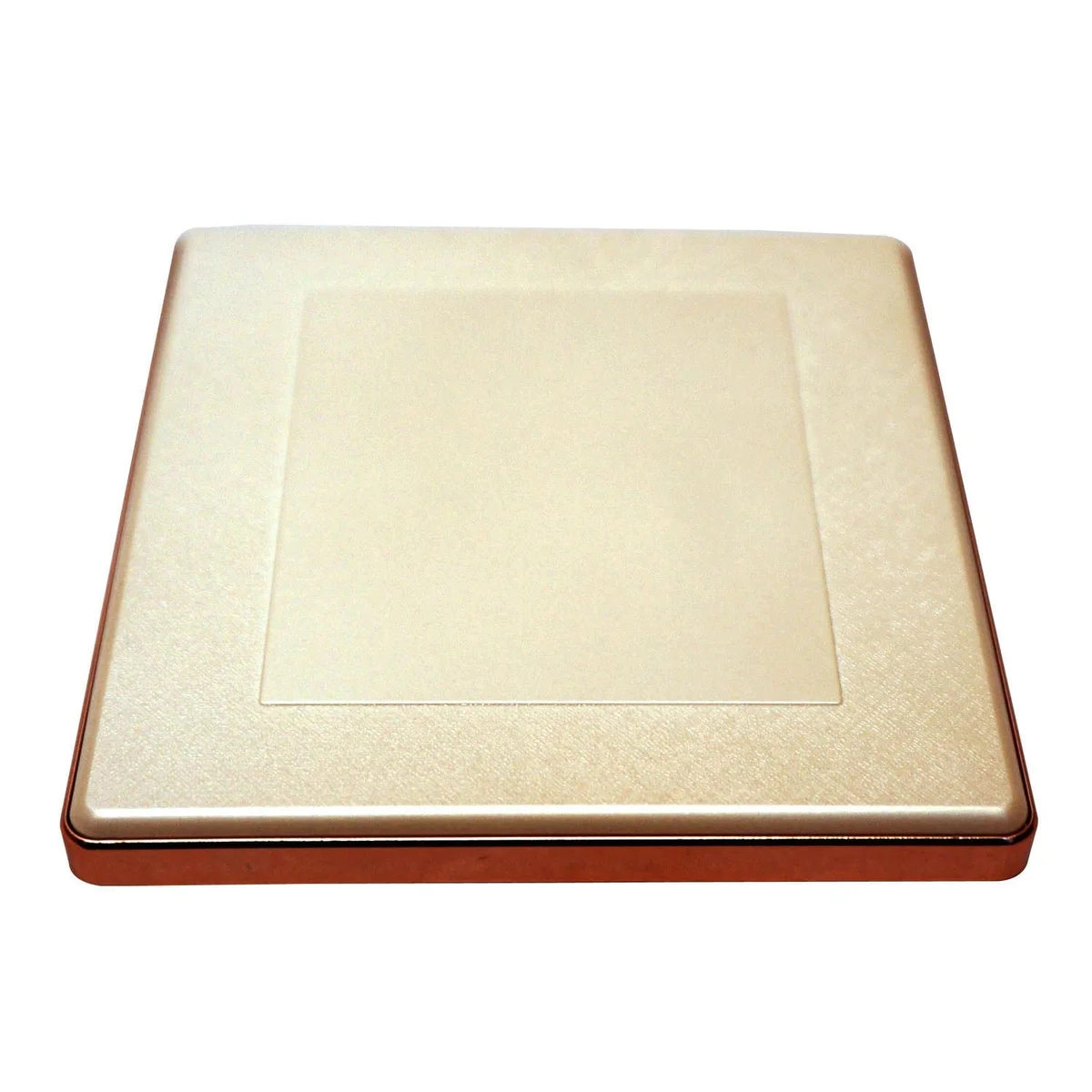 Screwless 2 gang brushed gold light switch in fireproof PC body, thick copper conductor, 100-250V rating.