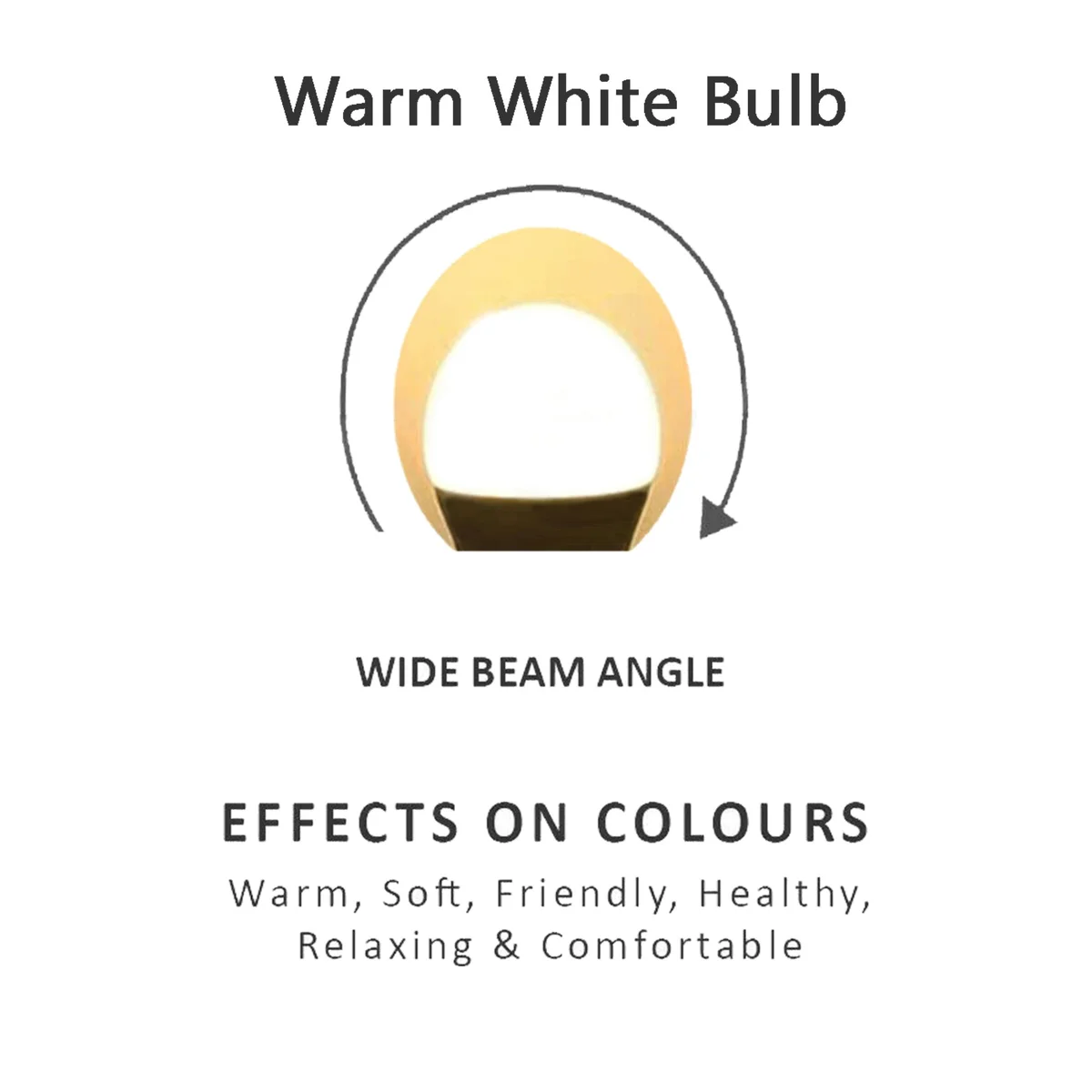 Energy saving LED bulb, 12W E27 globe shape, warm white, compact metal housing, standard screw base, glowing inside.