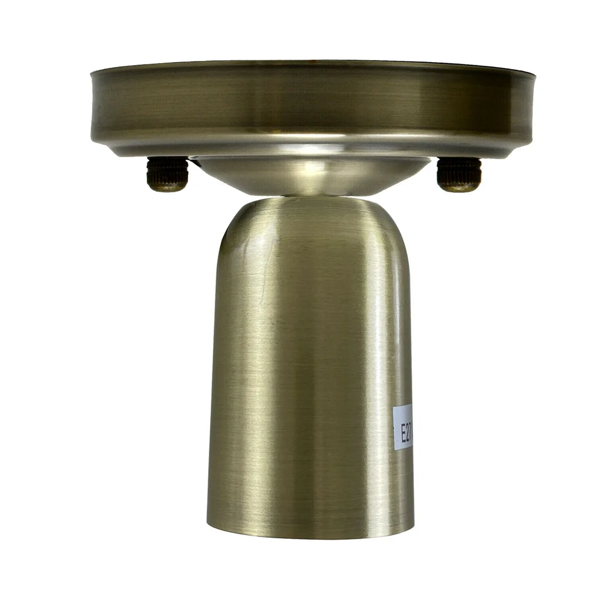 Green brass E27 metal pendant lamp holder, 10.8 cm by 2.5 cm, 110–240 V AC power.