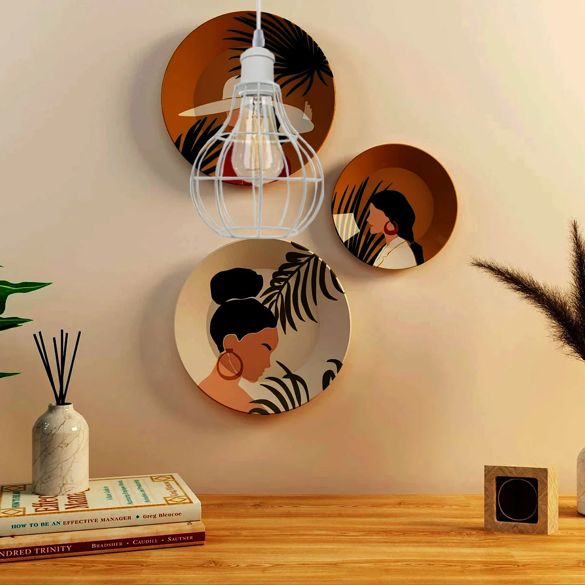 White wire cage shade E27 pendant lamp hanging from 95cm cable, industrial style retro design