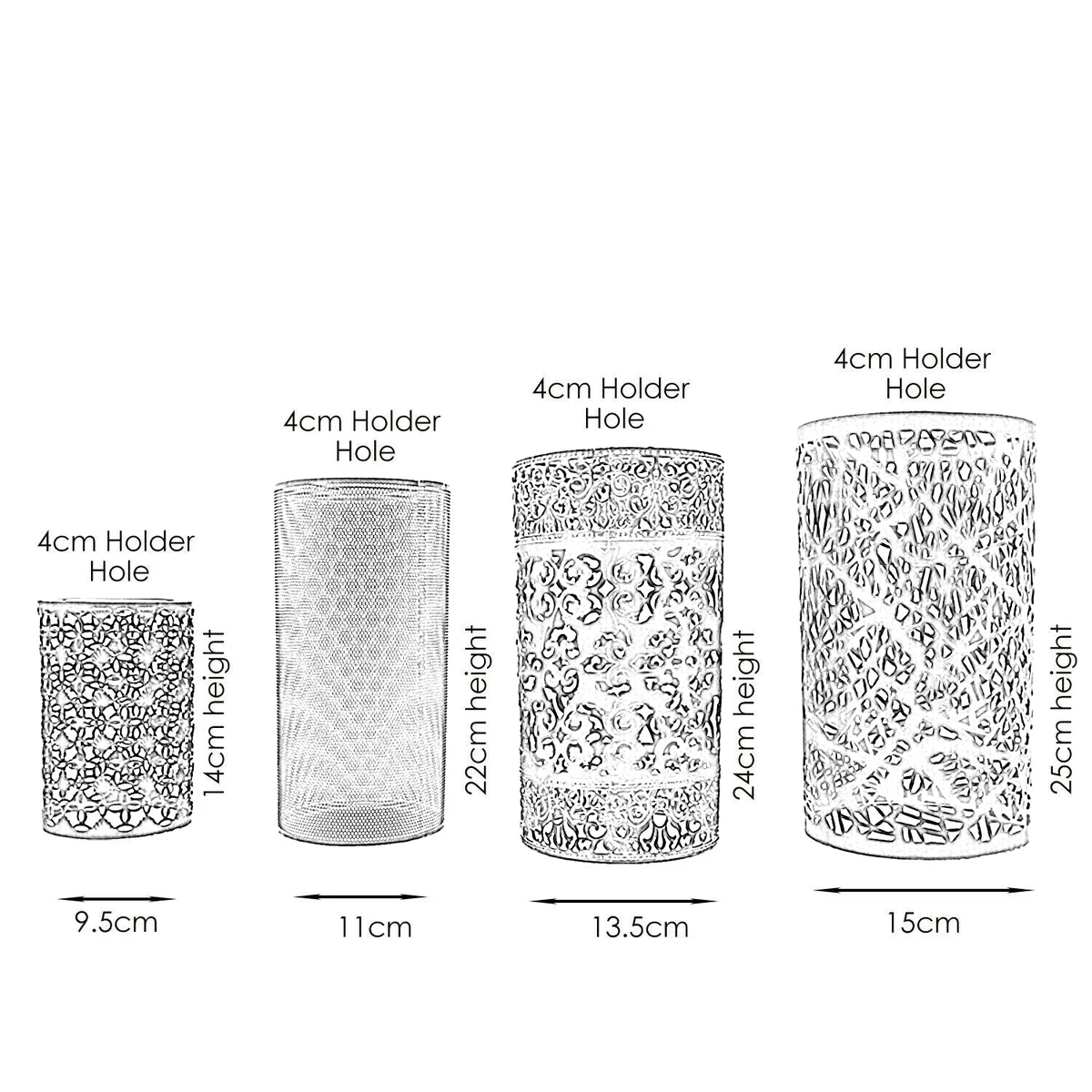 Brushed brass lamp shade metal cage set, four types, suitable for hanging pendant fixture