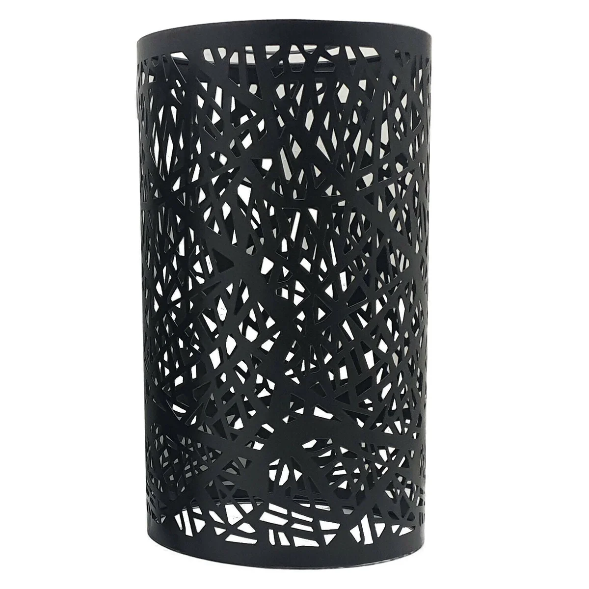 Black metal cage lamp shade with retro design, fitted to the ceiling – easy fit ceiling light shade