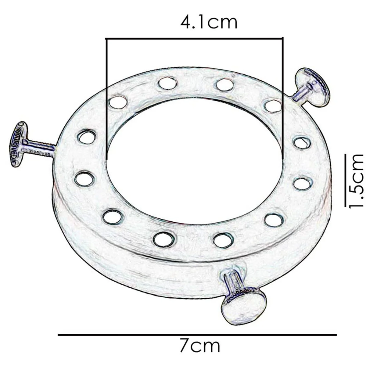 White metal pendant light socket cap, 7 cm diameter, 1.5 cm height, fitting for E27 sockets