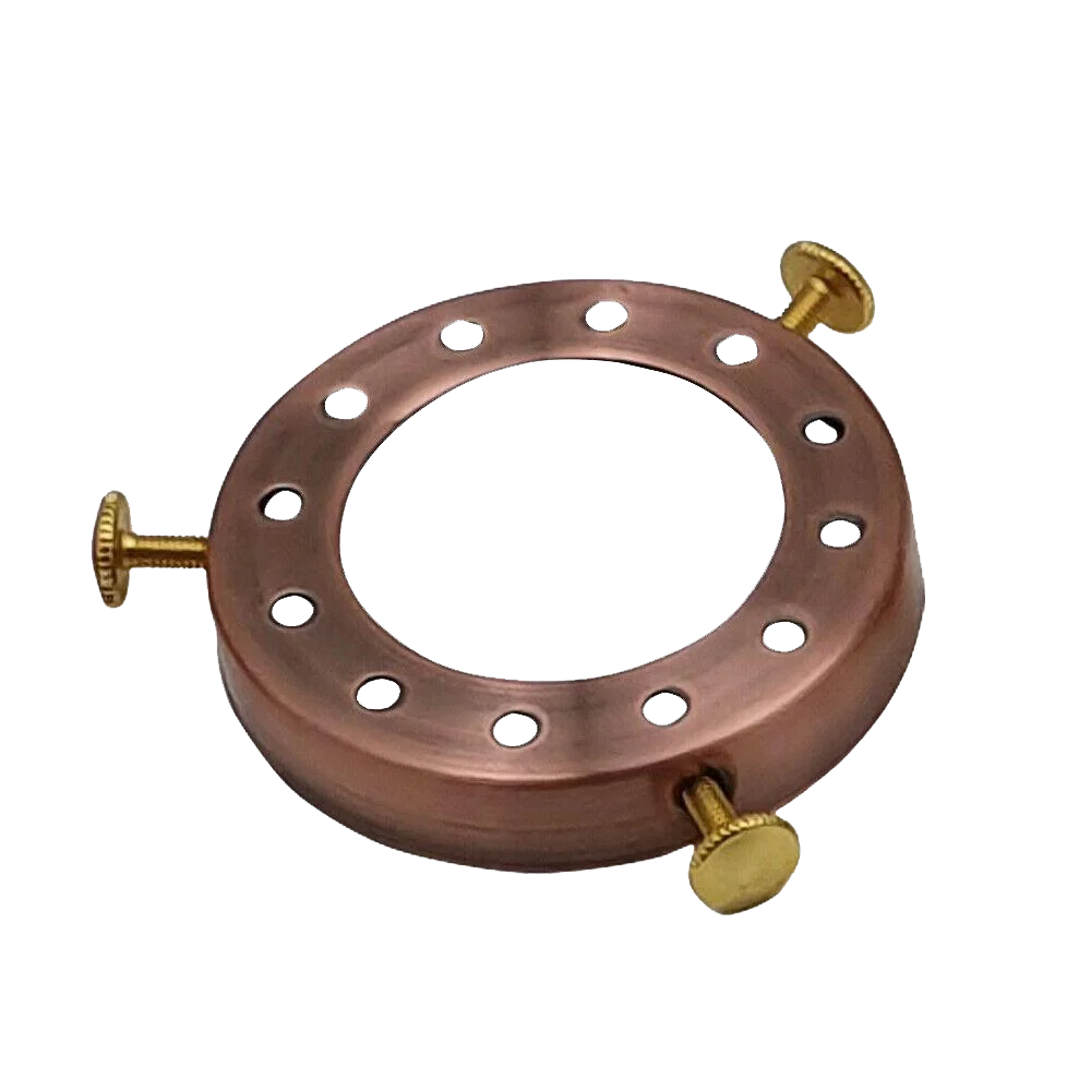 Copper lampshade fitter cap, metal, 7cm diameter, 1.5cm height, 4.1cm hole, pendant finish, suitable for lighting.