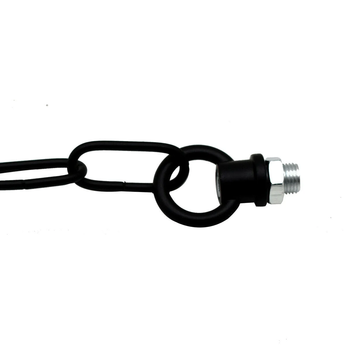 black chandelier hanging chain, 90cm long, flexible open‑link chain 38mm × 16mm, suitable for ceiling pendant lights