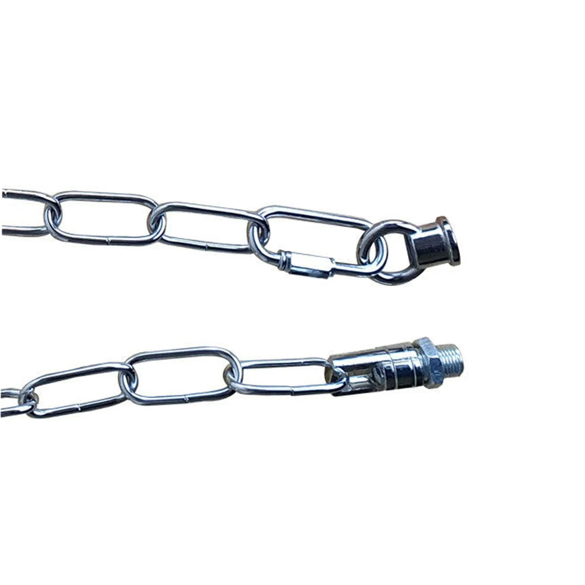 Chrome open link hanging chain, 85 cm, 38 mm x 16 mm links for ceiling pendant lights.