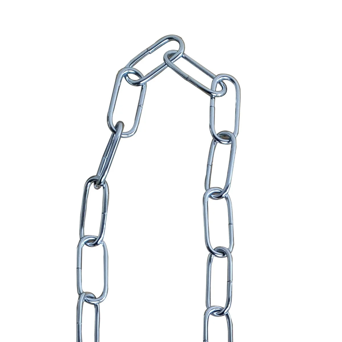 Chrome 85cm light chain for chandelier lights, 38mm x 16mm openable links