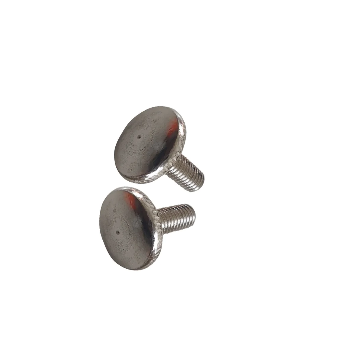 Retro industrial wall light in satin nickel, metal sconce on a wall, 8.5cm base, vintage style
