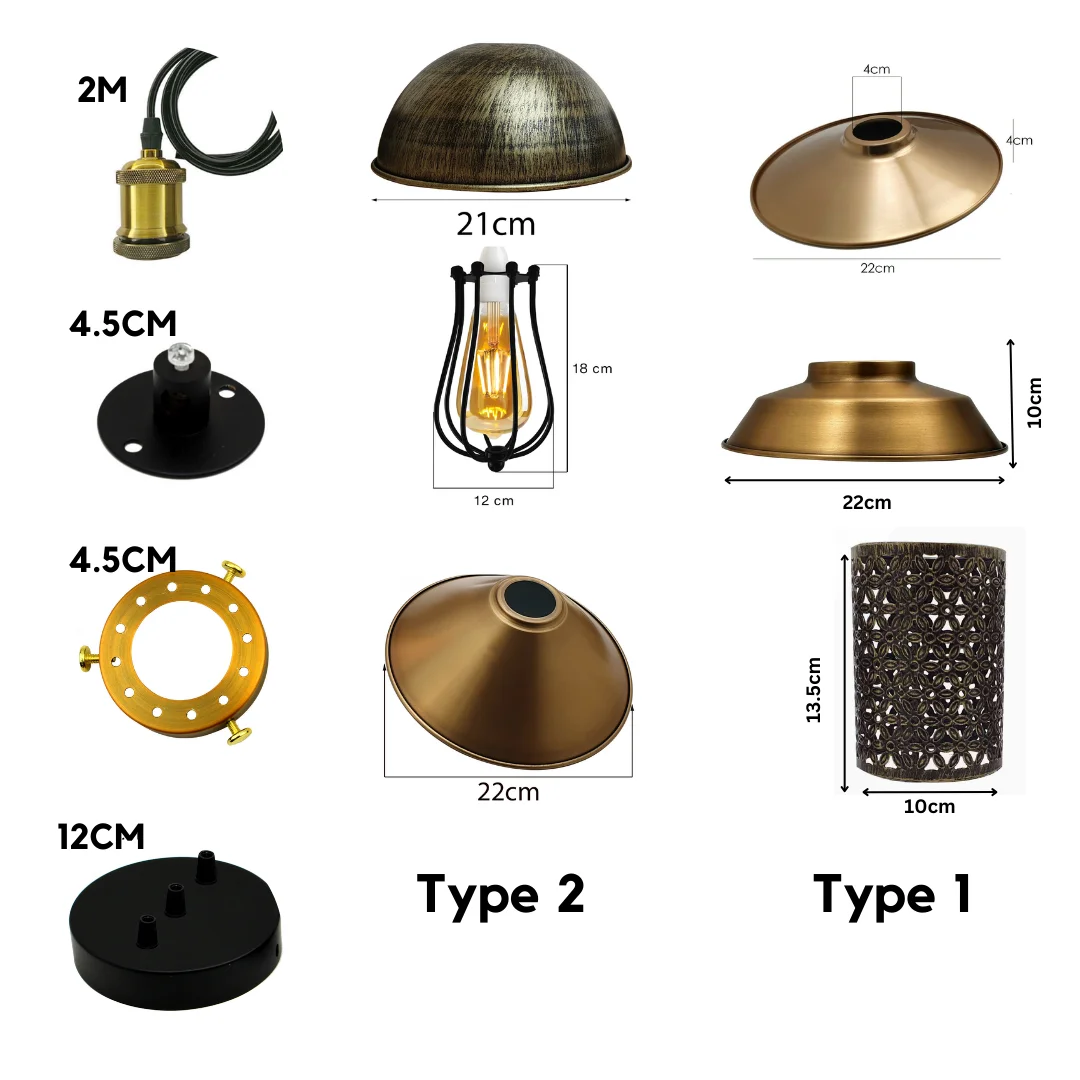 Metal spider pendant lamp in black and yellow brass, three soft‑textured shades, adjustable 200‑cm hanging wires.