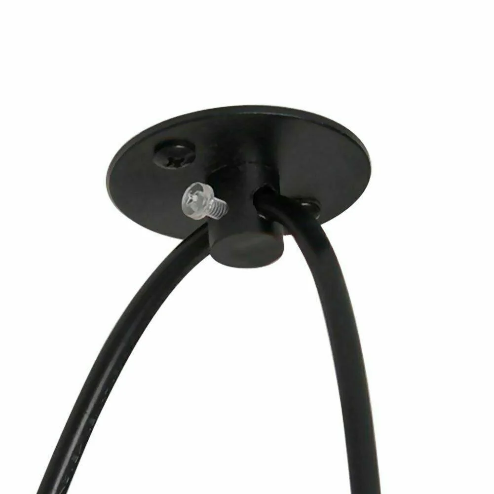 Adjustable hanging ceiling lamp with metallic spider shape, multiple colored shades and 200cm PVC cable