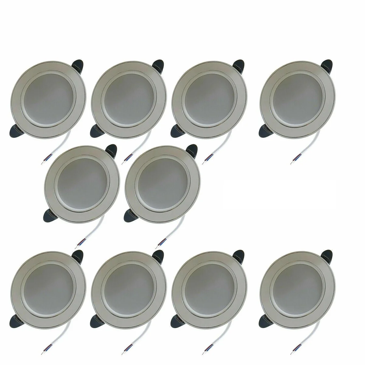 5W recessed LED downlight with round aluminium and acrylic housing emitting cool white light