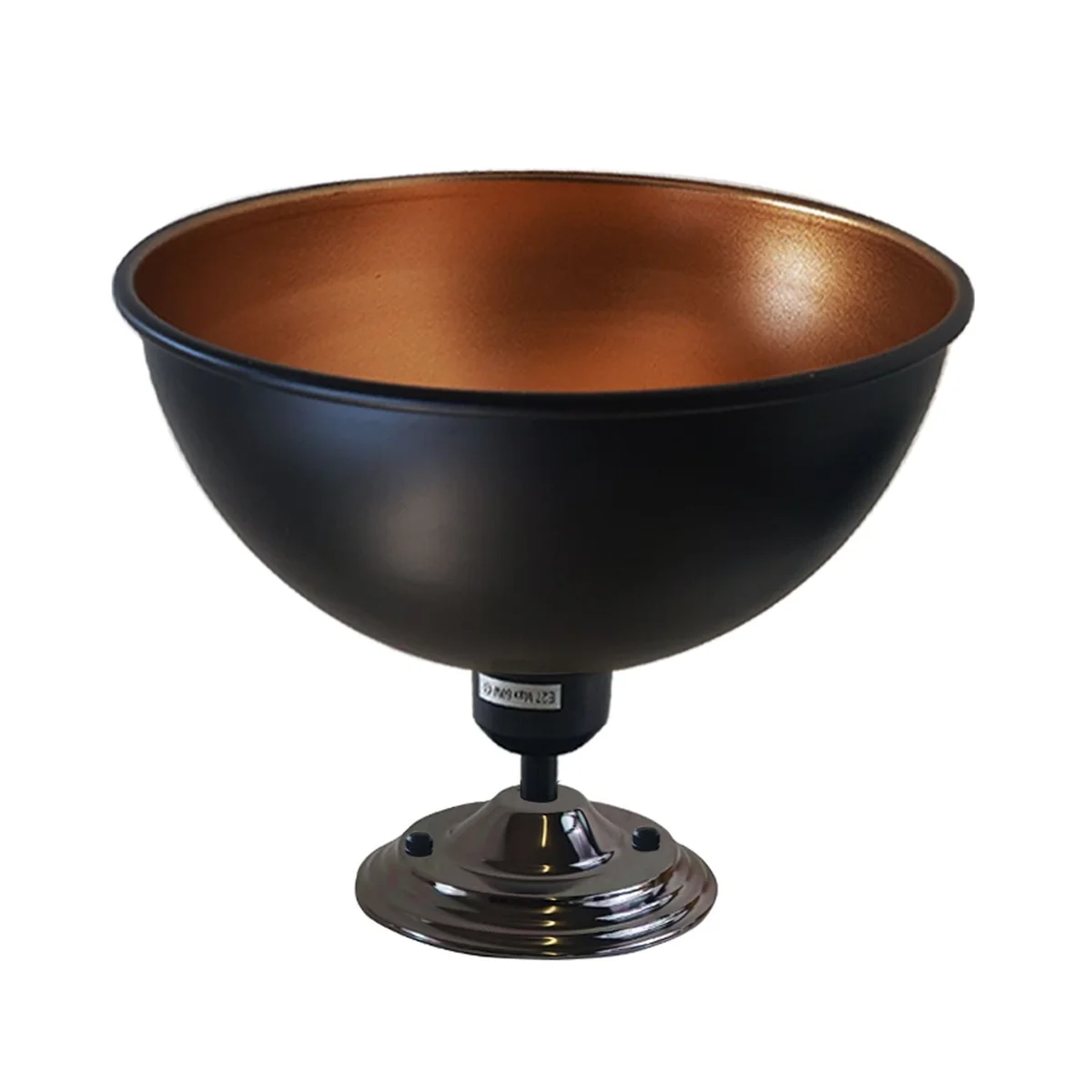 Black metal vintage pendant ceiling light with 14cm metal shade and E27 base, suitable for warm, romantic lighting.