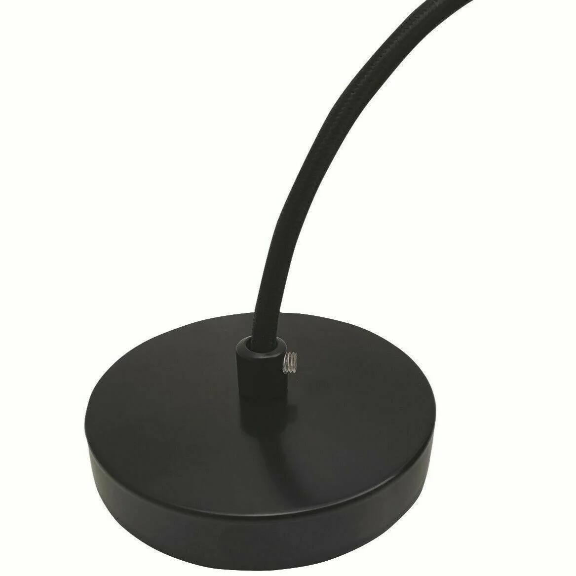 Black iron E27 ceiling fitting with pendant lamp cage, 10 cm diameter, 21 cm height, 90 cm line, includes holder & cable