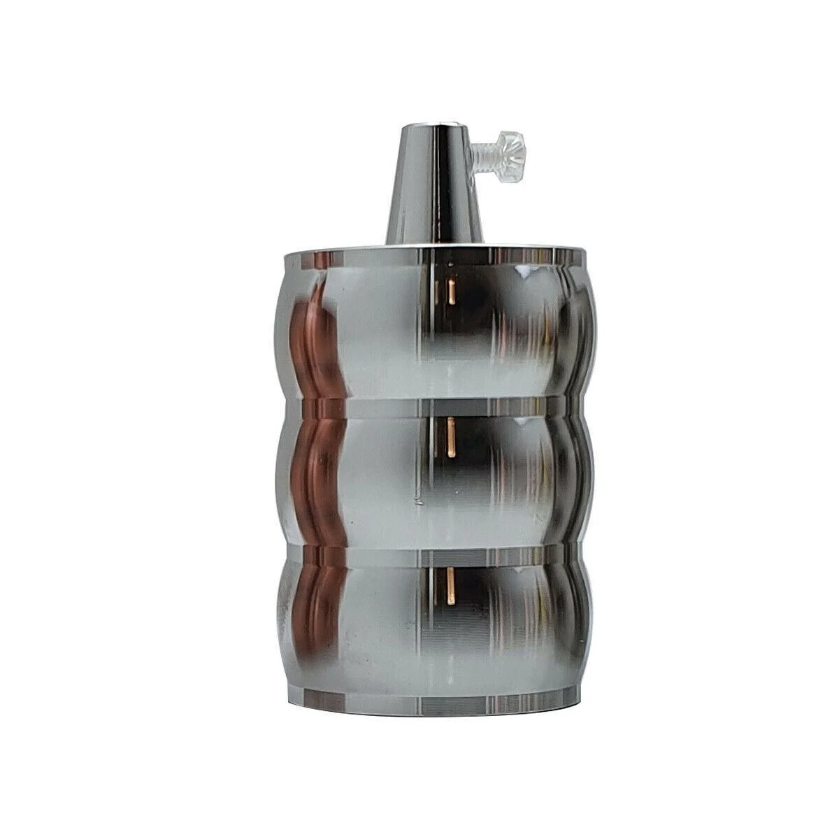 Metal vintage lamp holder with exposed E27 socket, ideal indoor lamp holder for retro fixtures