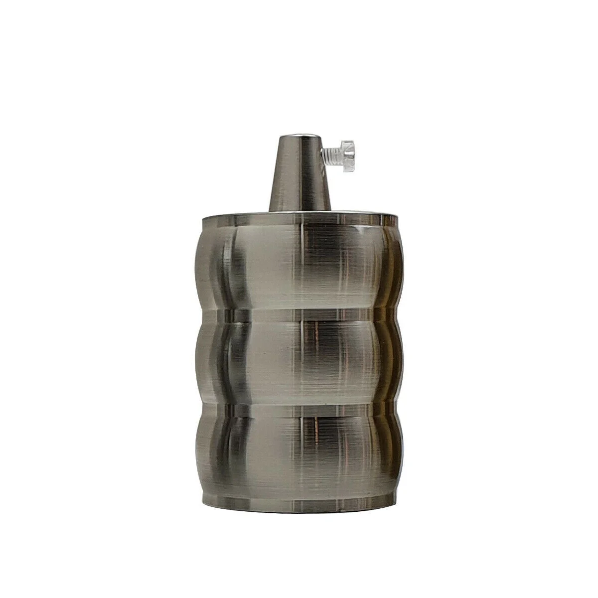 Metal E27 lamp holder, vintage retro style with exposed Edison base, suitable for 110‑240V indoor fixtures.