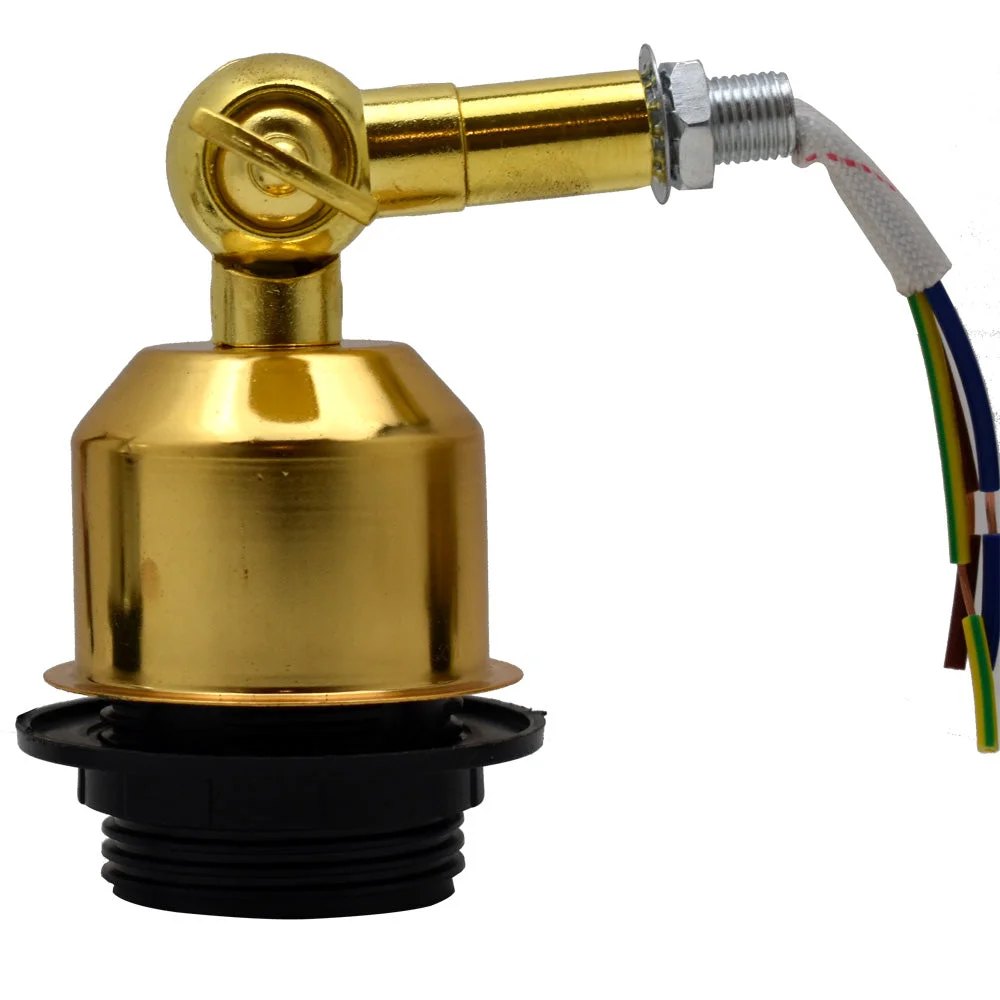 Bedroom wall lights with chrome finish mounted on wall, hardwired E27 base, stylish metal sconce