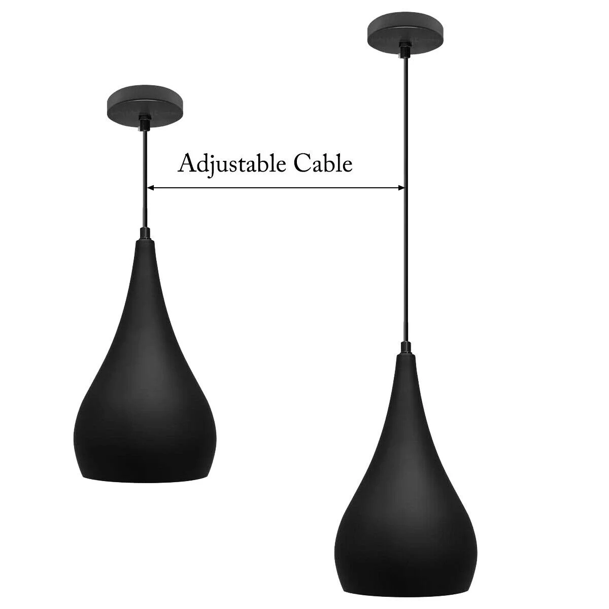 Black and orange industrial pendant light with brushed nickel dome and E27 socket.