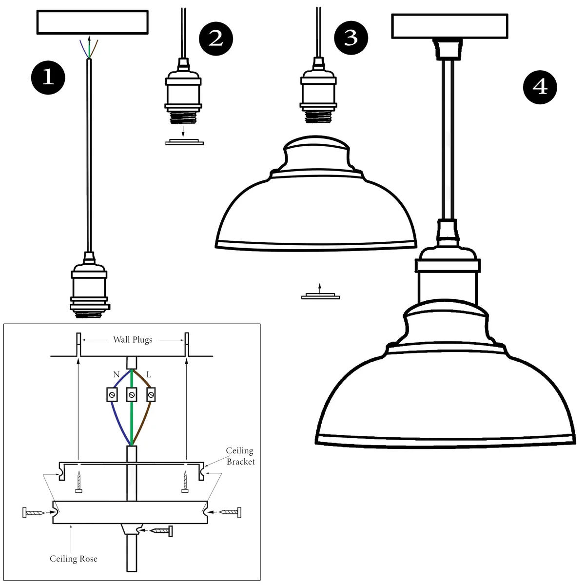 Red modern ceiling pendant light, sleek dome with white interior, angled base for sloped ceilings.