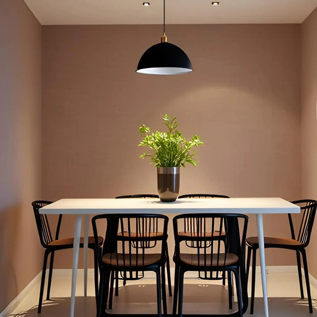 Modern black ceiling dome light with metal dome shade and E27 holder, ideal for living rooms and bedrooms