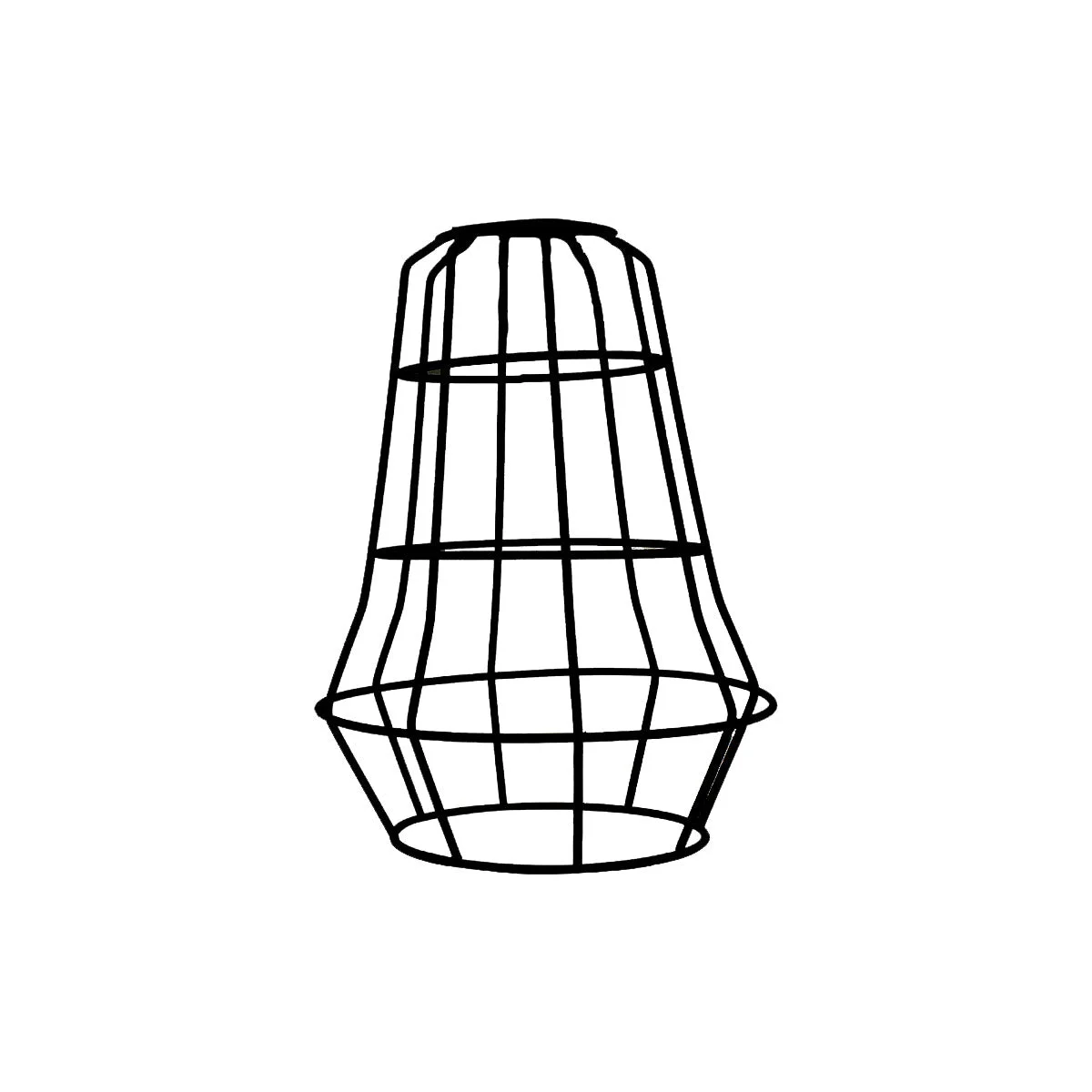 Metal vintage brass wire cage European style light shade with spray paint finish for dining or study rooms
