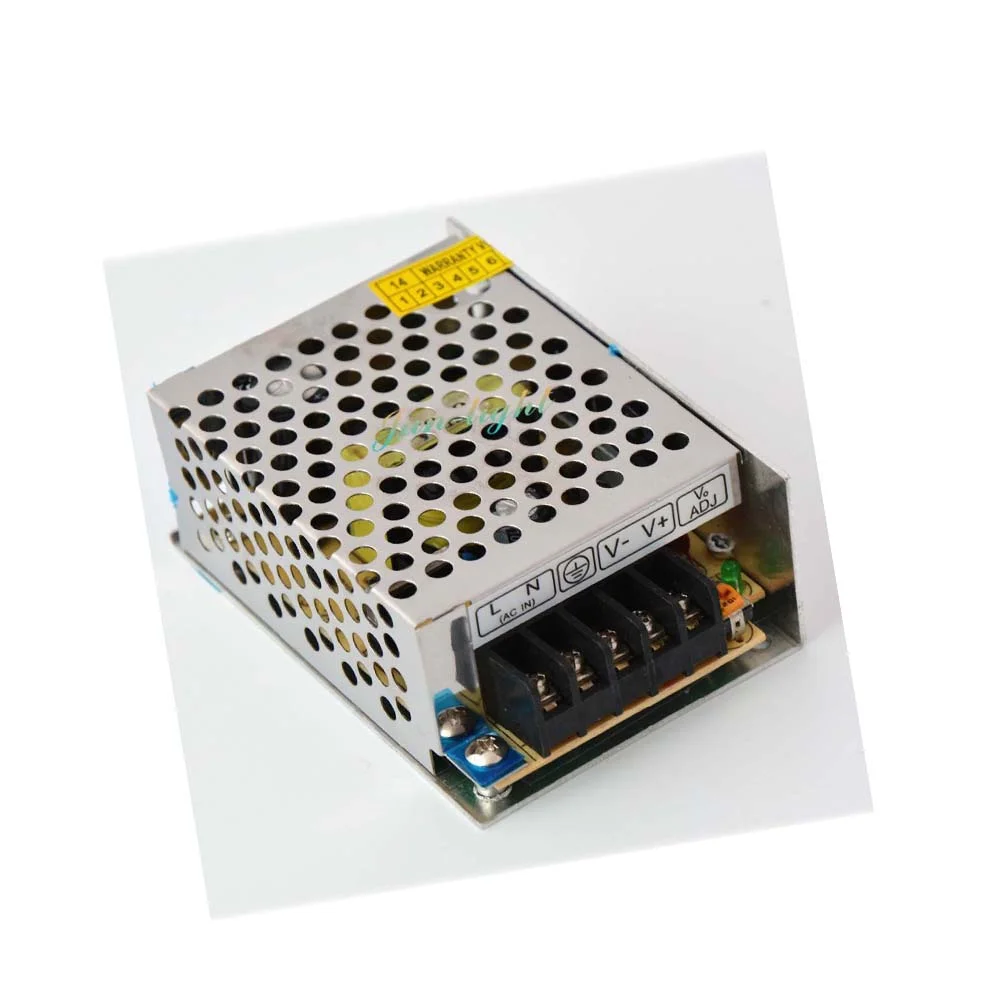 48W DC 24V power supply transformer with aluminium shell and screw terminal connections for indoor LED lighting use