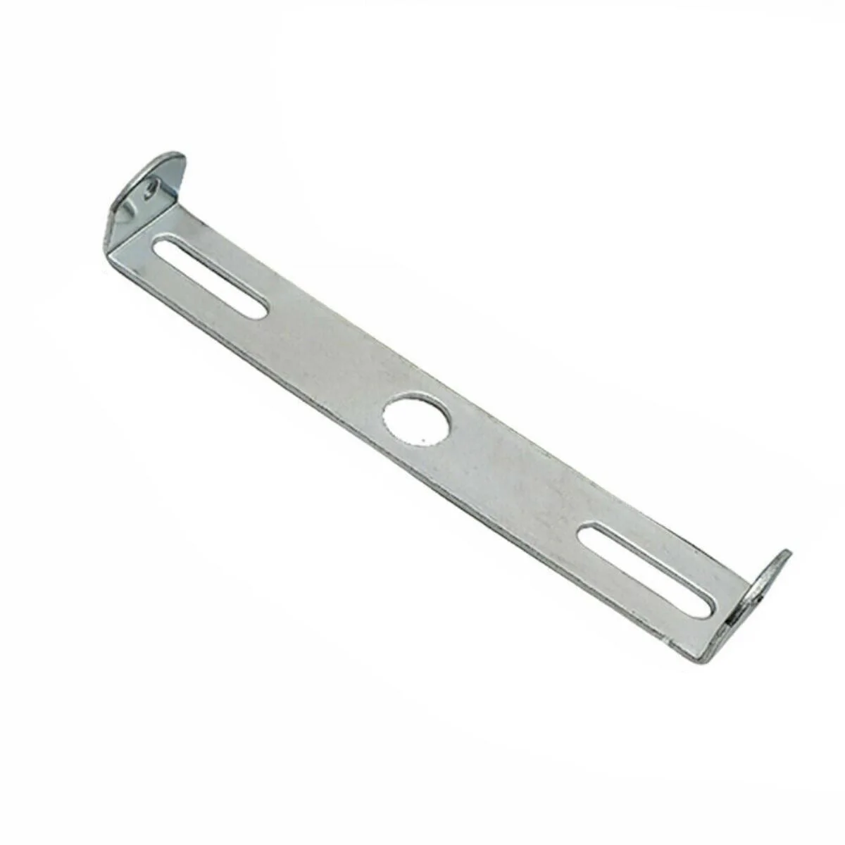 120mm iron ceiling rose bracket with strap side fitting and riveted construction, includes earth tag for safe chandelier hanging
