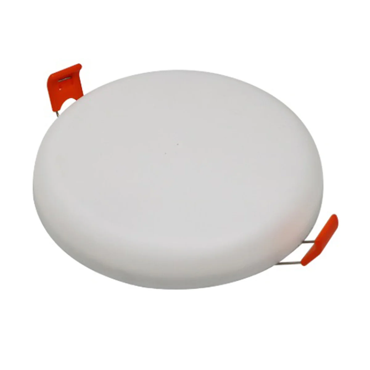 Slim ultra-thin 18w LED panel light with round shape and white frame, designed for recessed ceiling installation