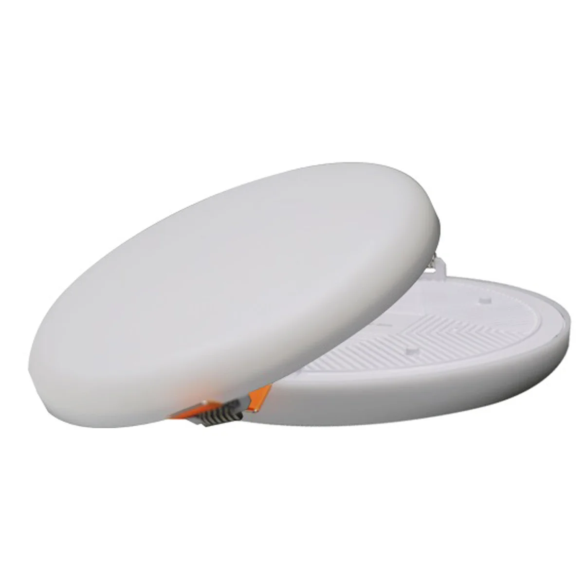 Ultra thin 18w LED panel light with round design, slim profile, and cool white 6000K illumination for recessed ceiling fit