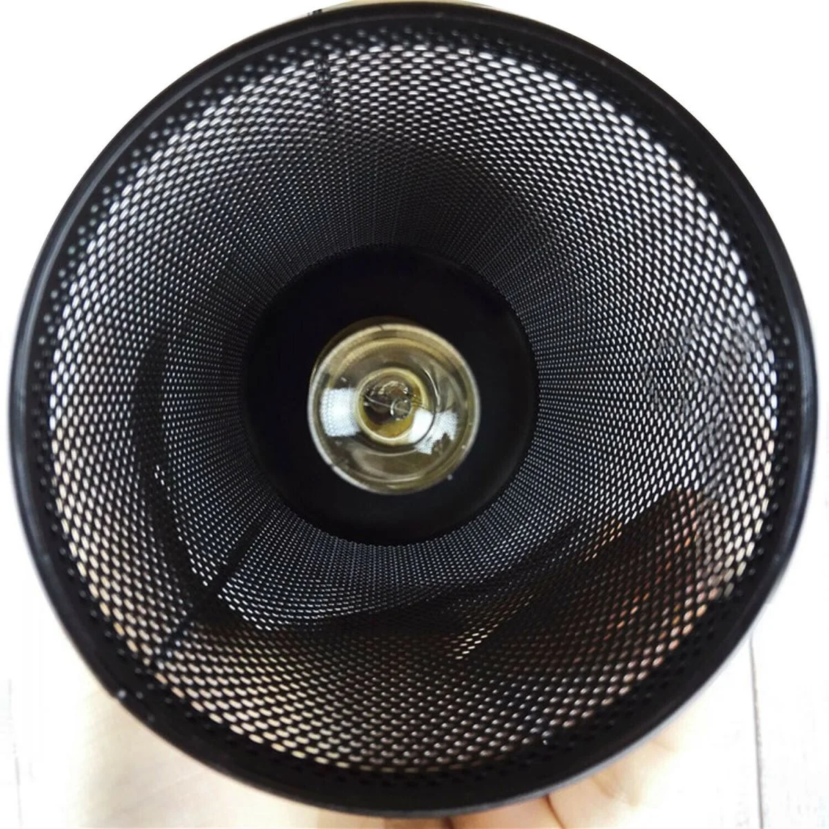 Retro ceiling spider light in black iron, 6 hanging heads with E27 holders, 2m cable, ceiling rose included