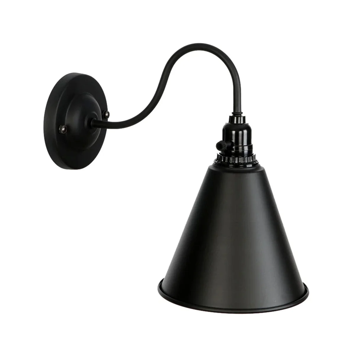 Sturdy iron cage wall lamp designed for E27 socket, industrial style retro rustic light fixture