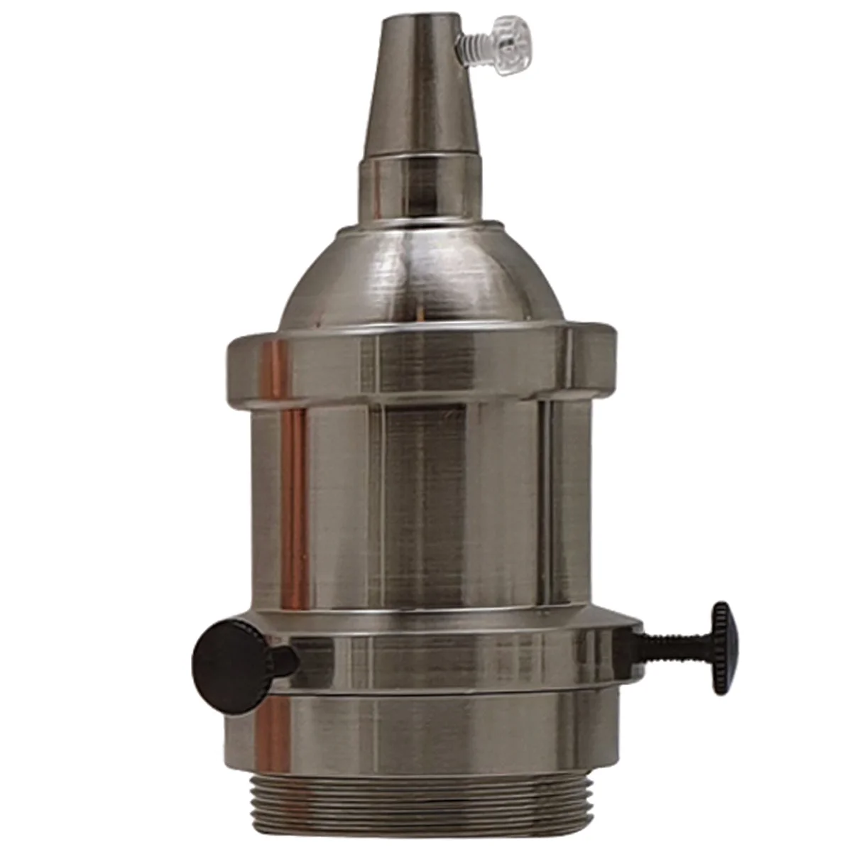 Rose gold metal vintage ceiling light holder with E27 socket, designed for antique bulbs and classic lighting décor