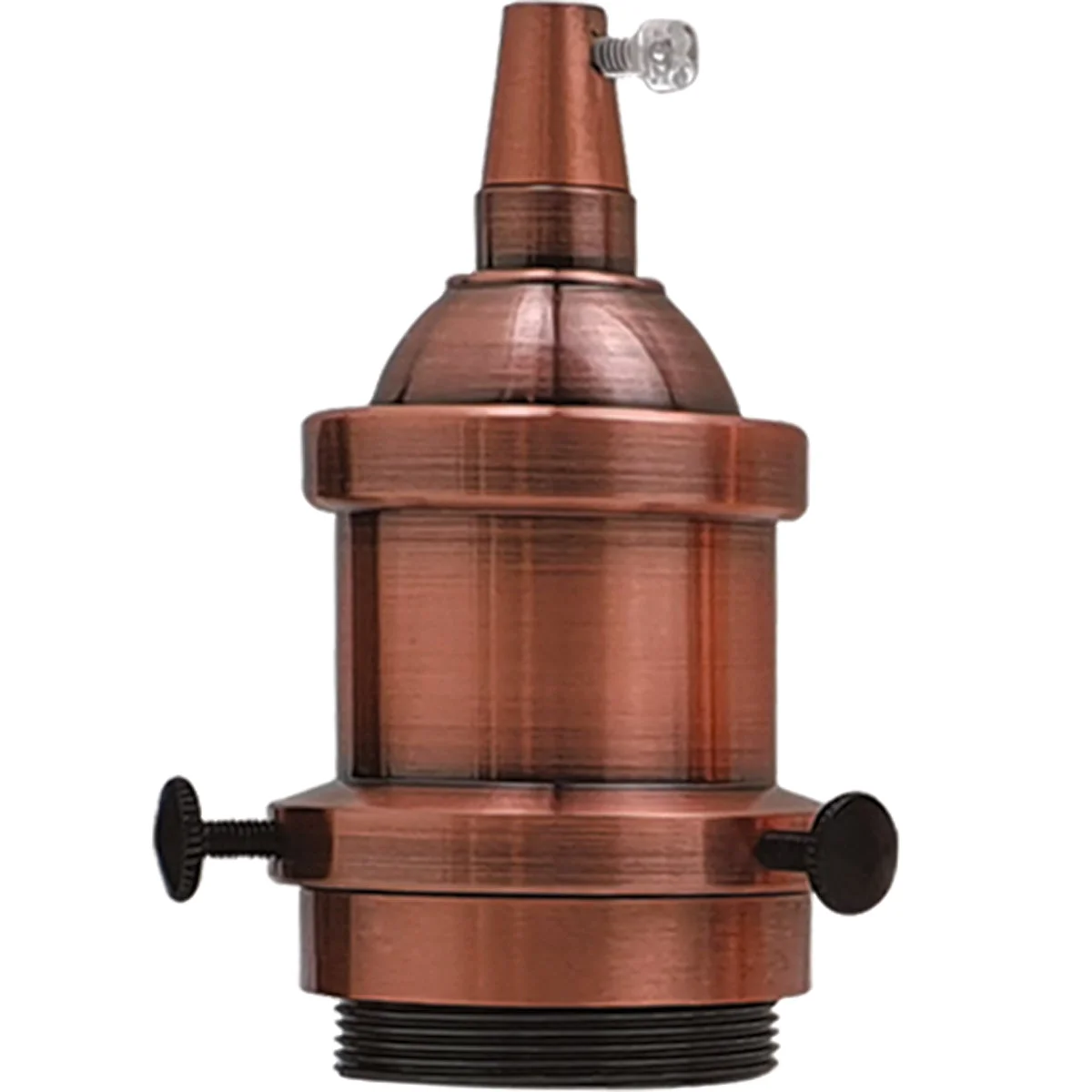 Rose Gold vintage ceiling light holder with antique industrial style, featuring a single E27 socket.