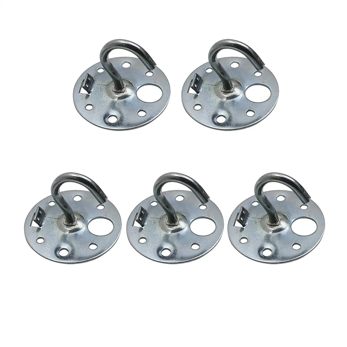 Metal ceiling hook heavy weight, 25g, galvanised screw mount, shows hook alone on light pad with small brushed metal finish