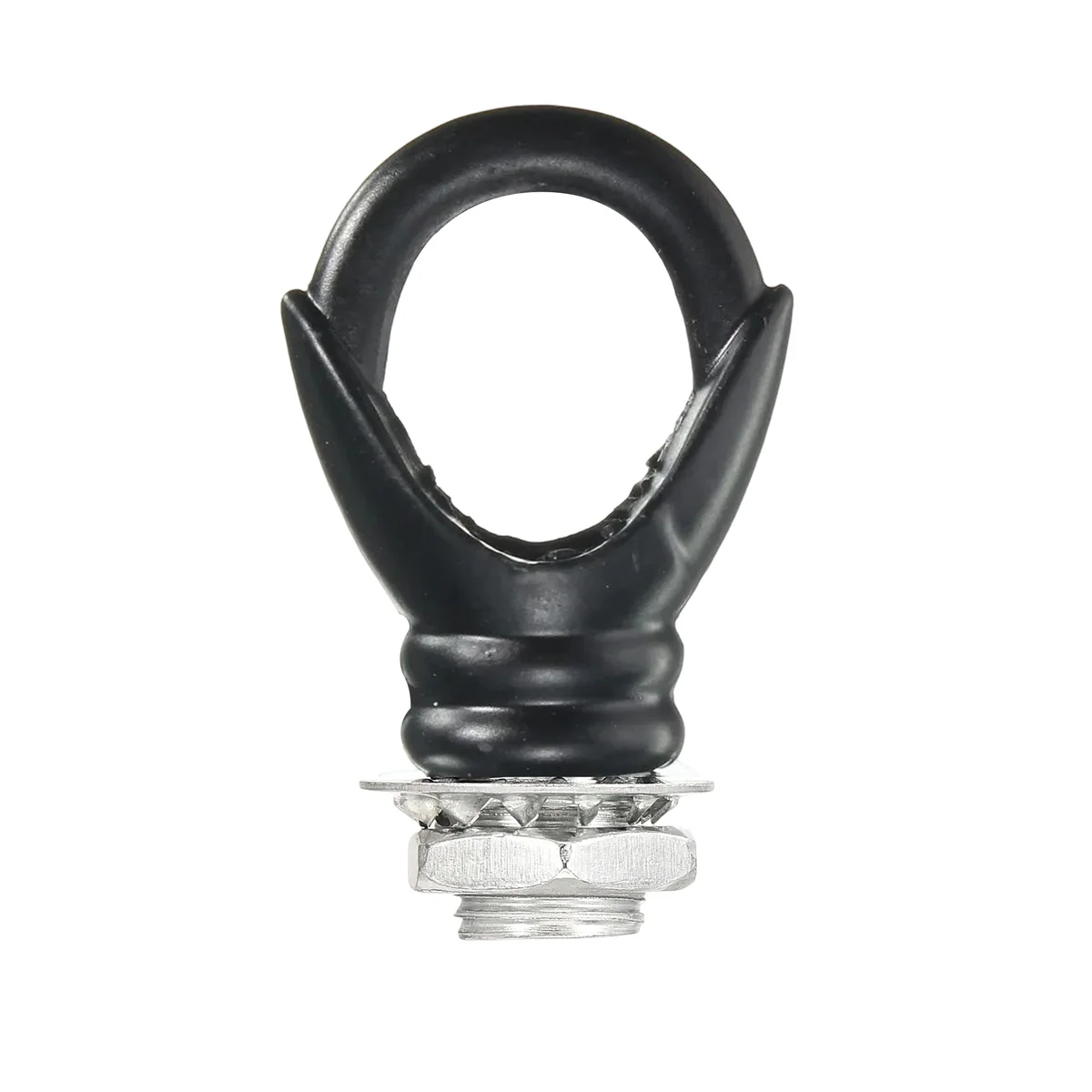 Aluminium pendant light ceiling hook: 31mm curved hook, 10mm M10 threaded opening, 20mm gap.