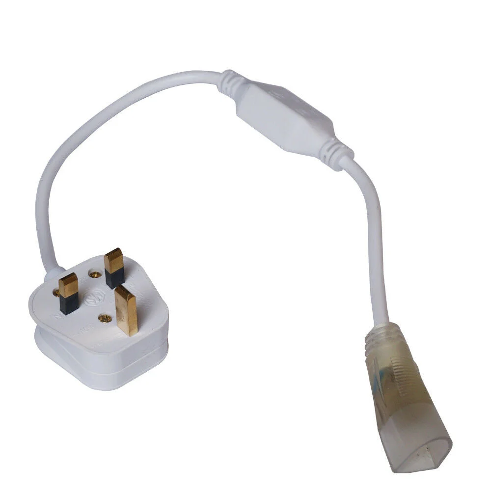 LEDSONE AC power connector kit for 15x16mm LED Neon Flex strips, featuring a durable metal and PVC box with IP67 rating.